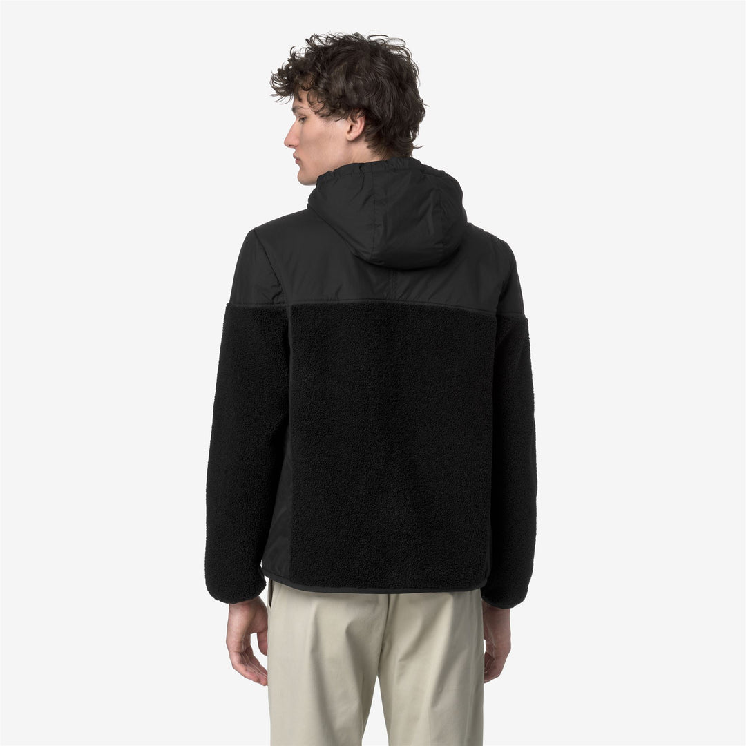 Sudadera unisex negra con capucha, cremallera y forro polar con aislamiento PrimaLoft main