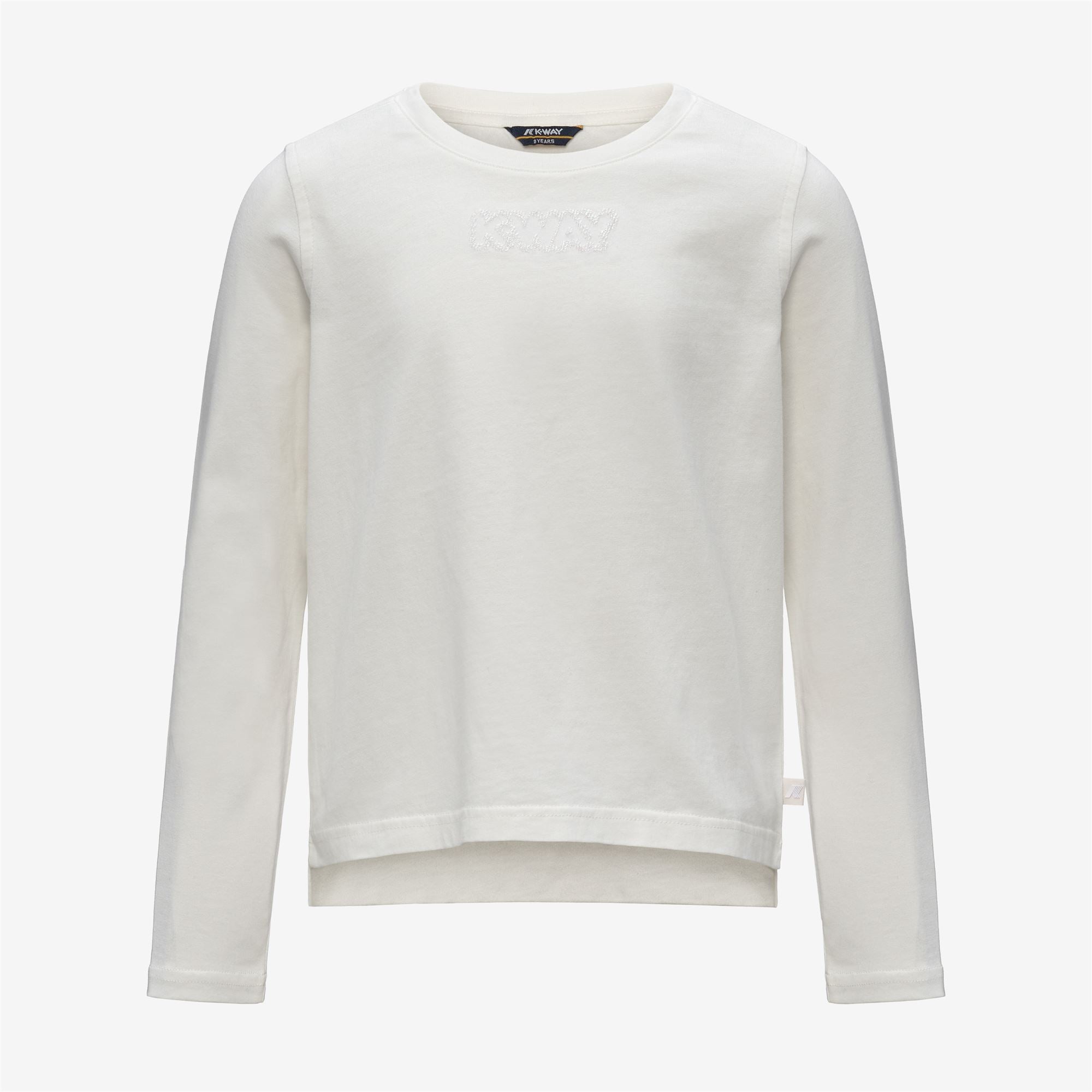 T-Shirts & Top_GIRL_P. ELMERINE ANTARCTIC JERSEY PEACH_T-Shirt_White Gardenia - Commercial 1