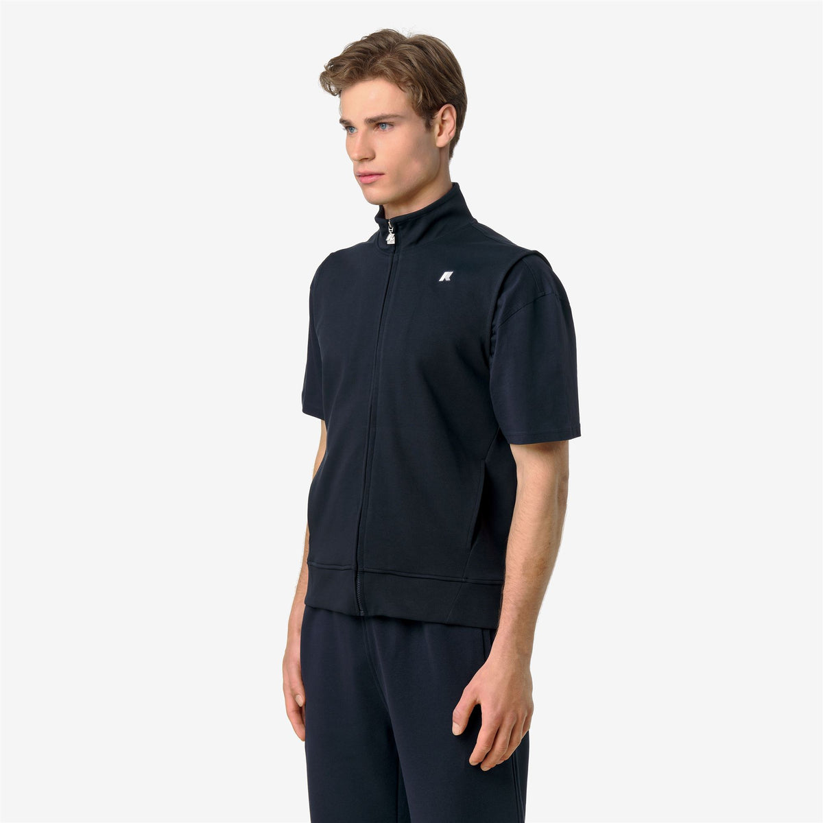 Fleece_Man_KYLIAN INTERLOCK_Vest_Blue Depth - Commercial 5