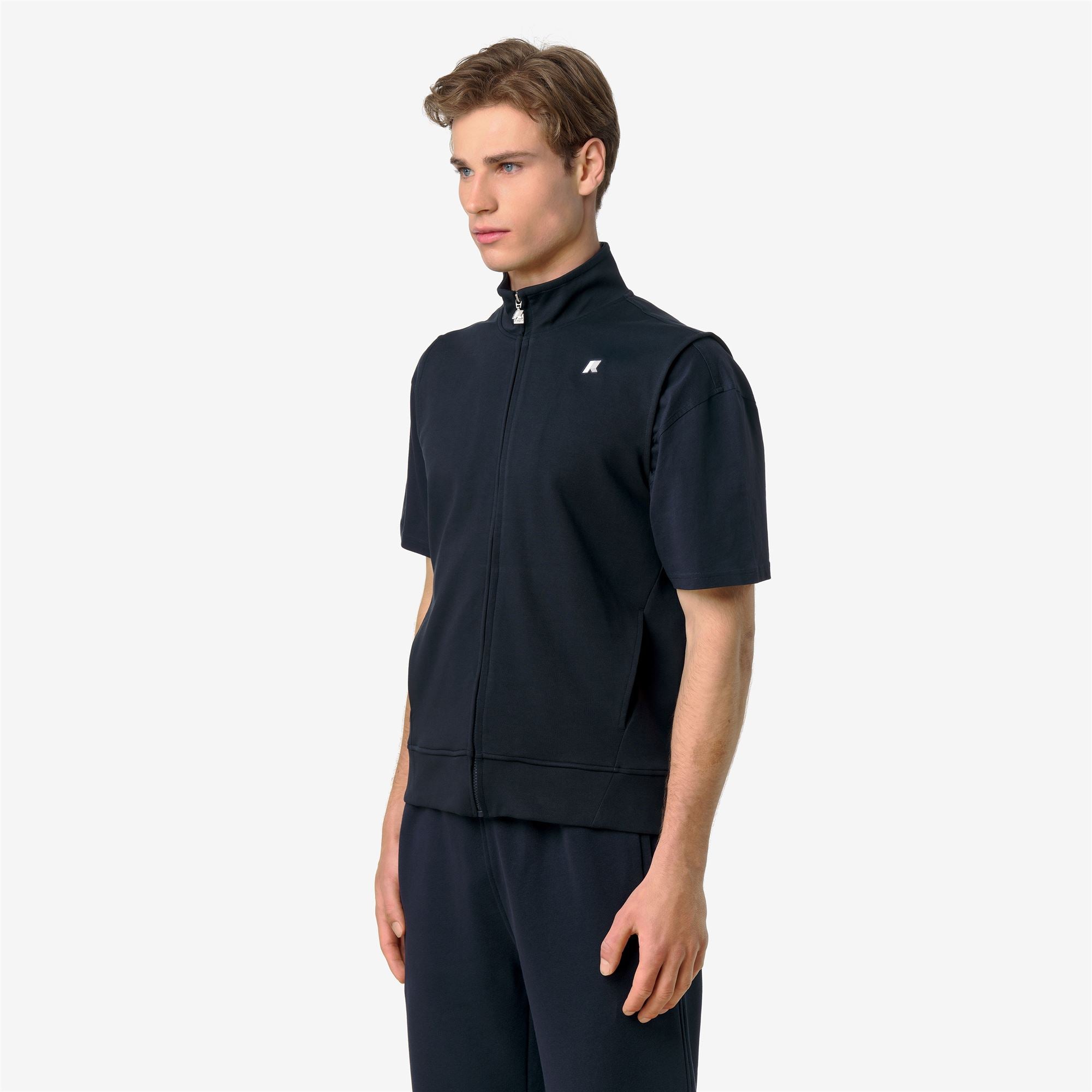 Fleece_Man_KYLIAN INTERLOCK_Vest_Blue Depth - Commercial 5