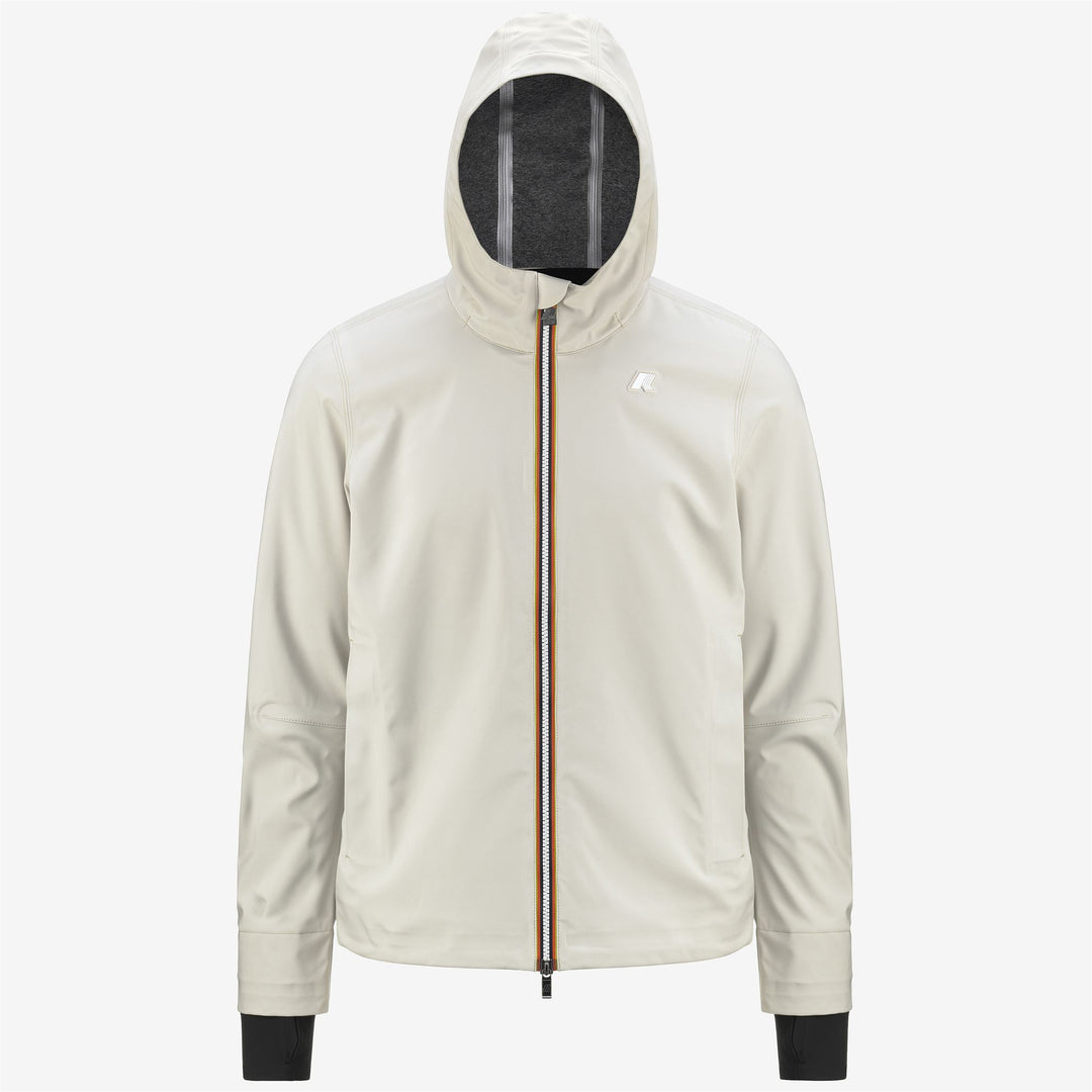 Beige Grey Men's Urban Short Jacket with Waterproof Protection main
