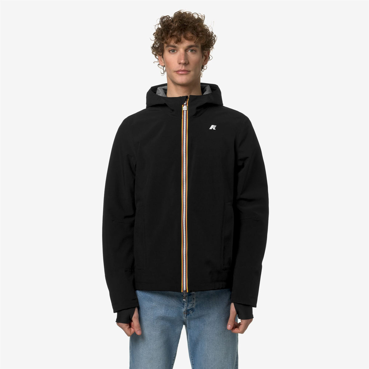 Jackets_MAN_JACKO BONDED JERSEY_Short_Black Pure - Commercial 4