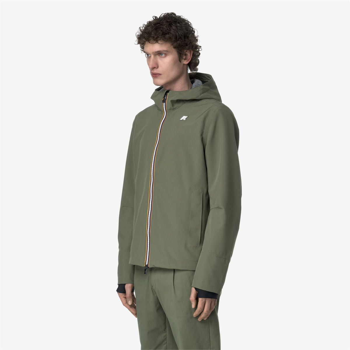 Jackets_MAN_JACKO BONDED JERSEY_Short_Green Lichen - Commercial 5