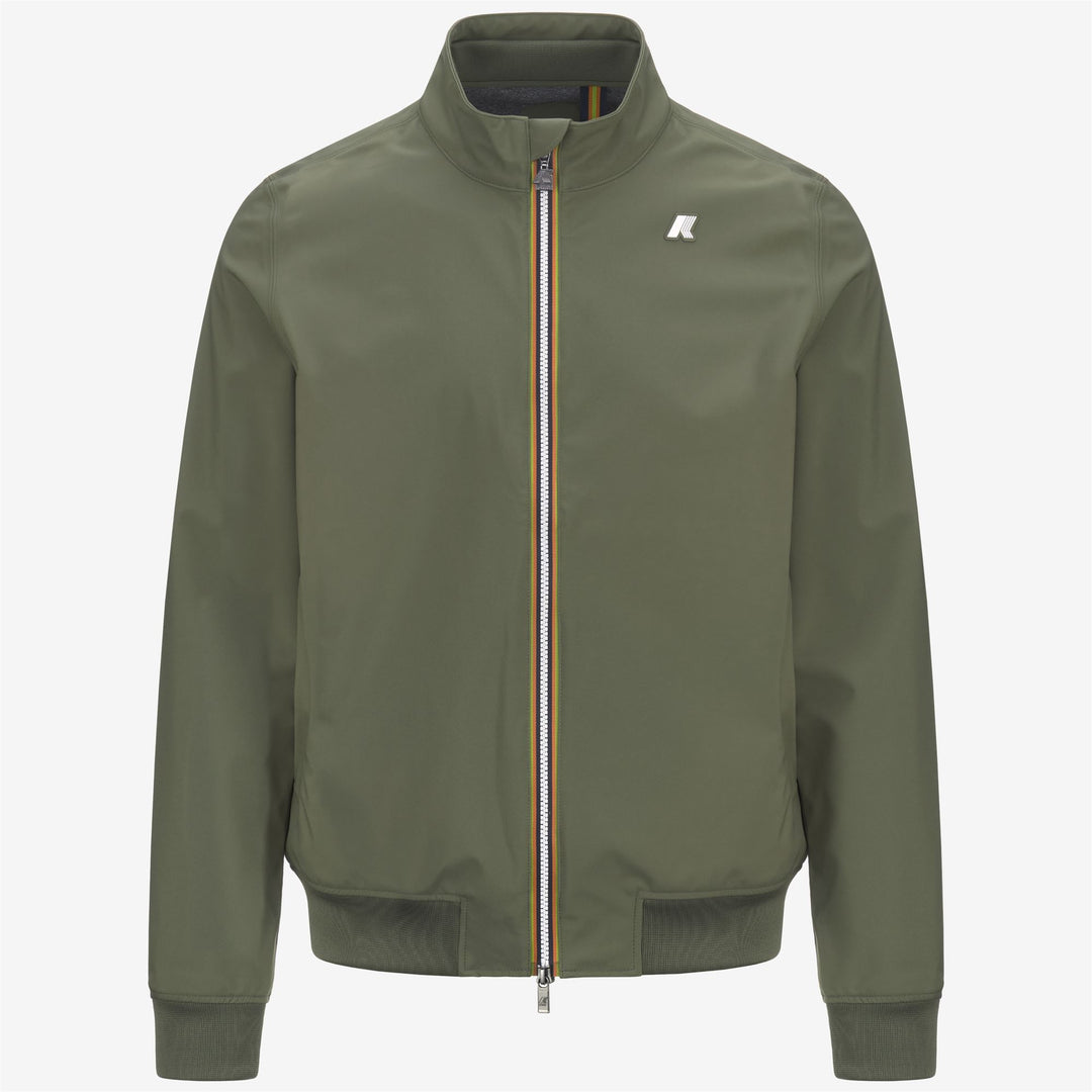 Chaqueta Casual Resistente al Agua para Hombre Verde Lichen 01