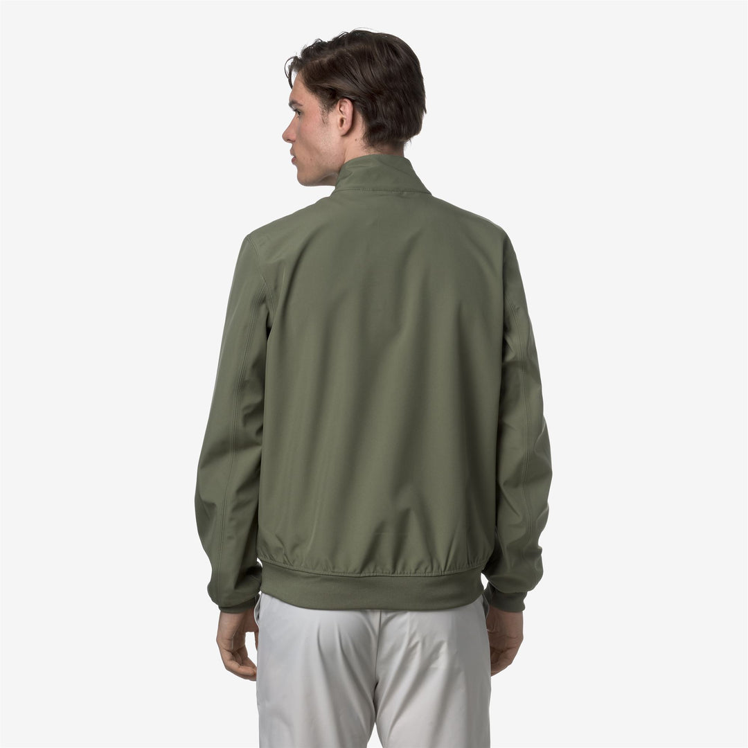 Giacca Casual Impermeabile Uomo Verde Lichene main