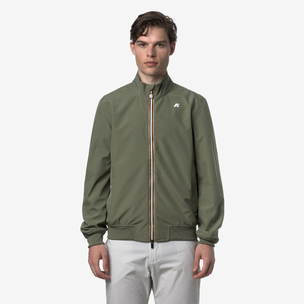 Chaqueta Casual Resistente al Agua para Hombre Verde Lichen 02