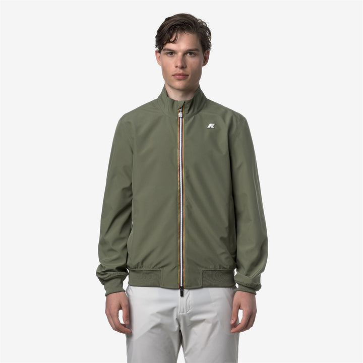 Giacca Casual Impermeabile Uomo Verde Lichene 3