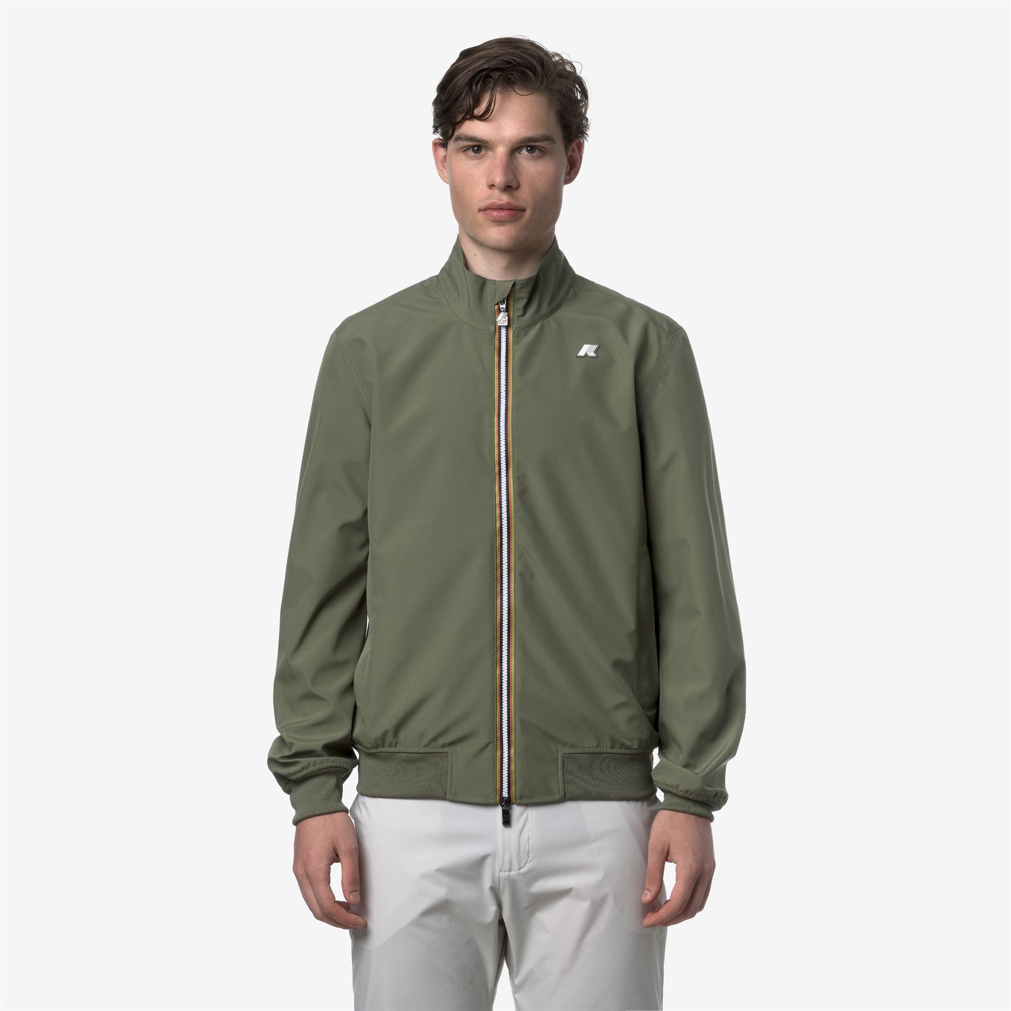 Jackets_MAN_ARSENE BONDED JERSEY_Short_Green Lichen - Commercial 4