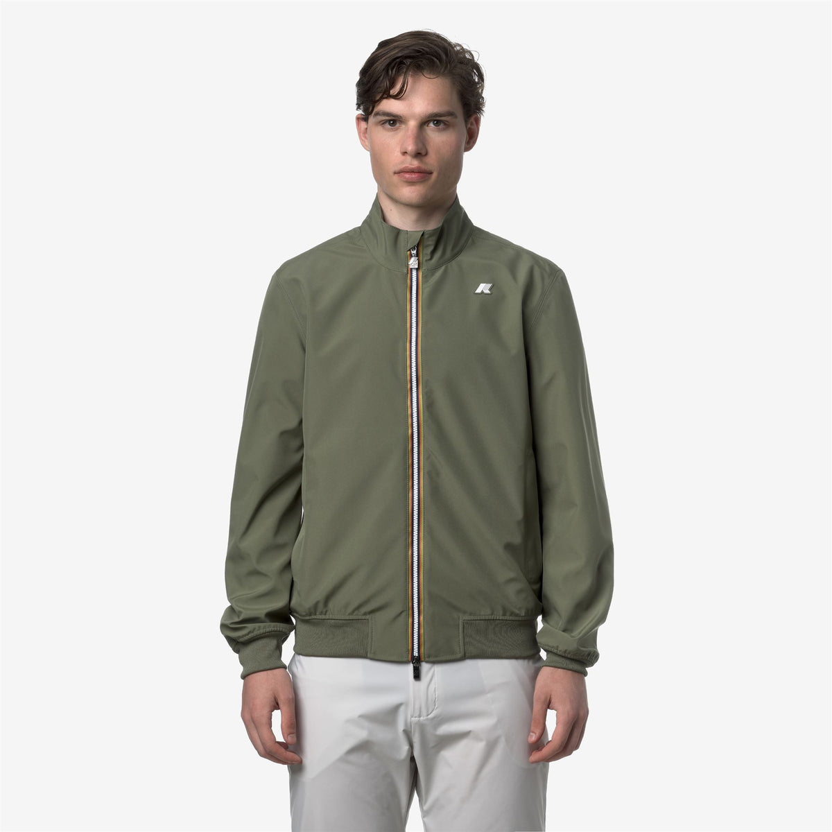 Jackets_MAN_ARSENE BONDED JERSEY_Short_Green Lichen - Commercial 4