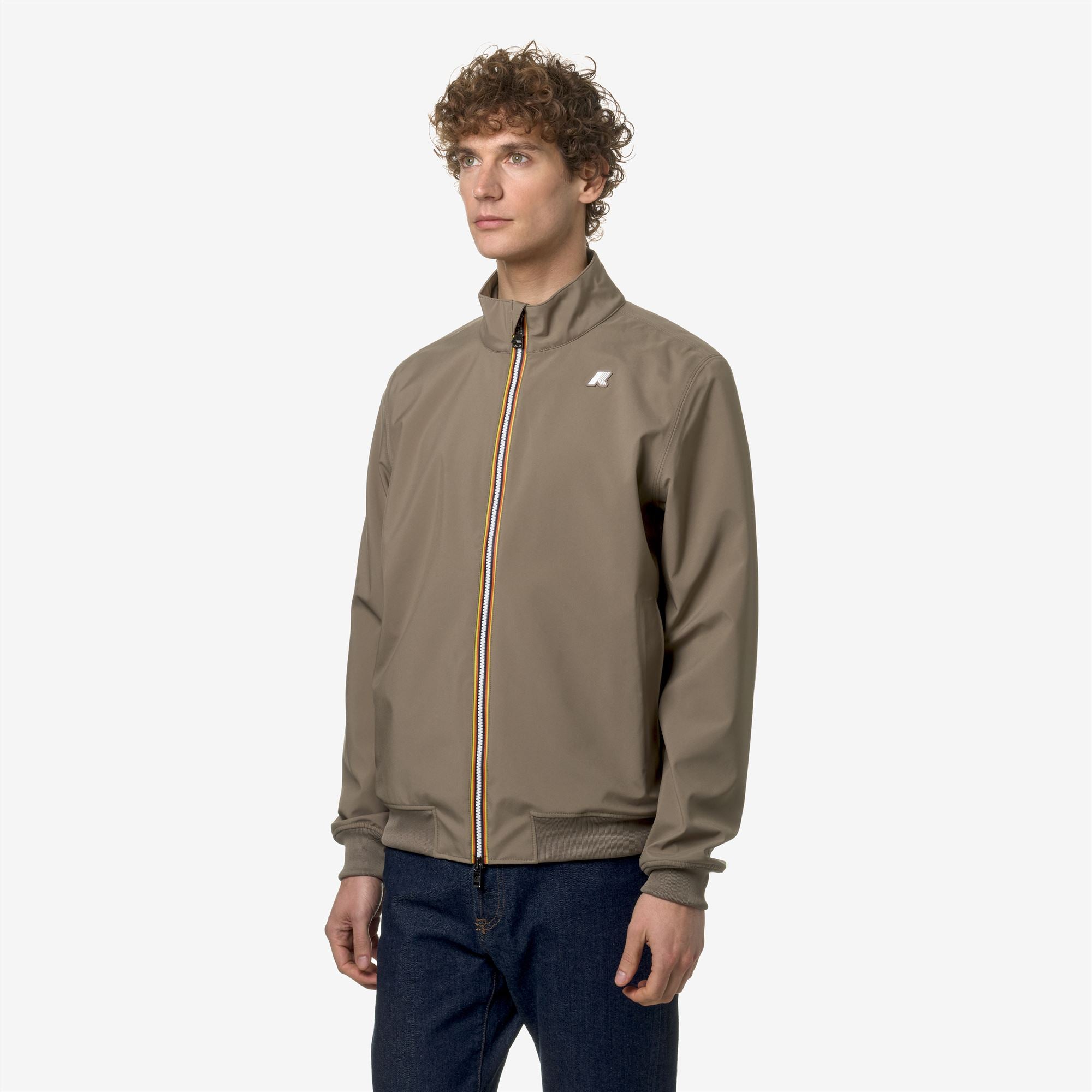 Jackets_Man_ARSENE BONDED JERSEY_Short_Beige Taupe - Commercial 5
