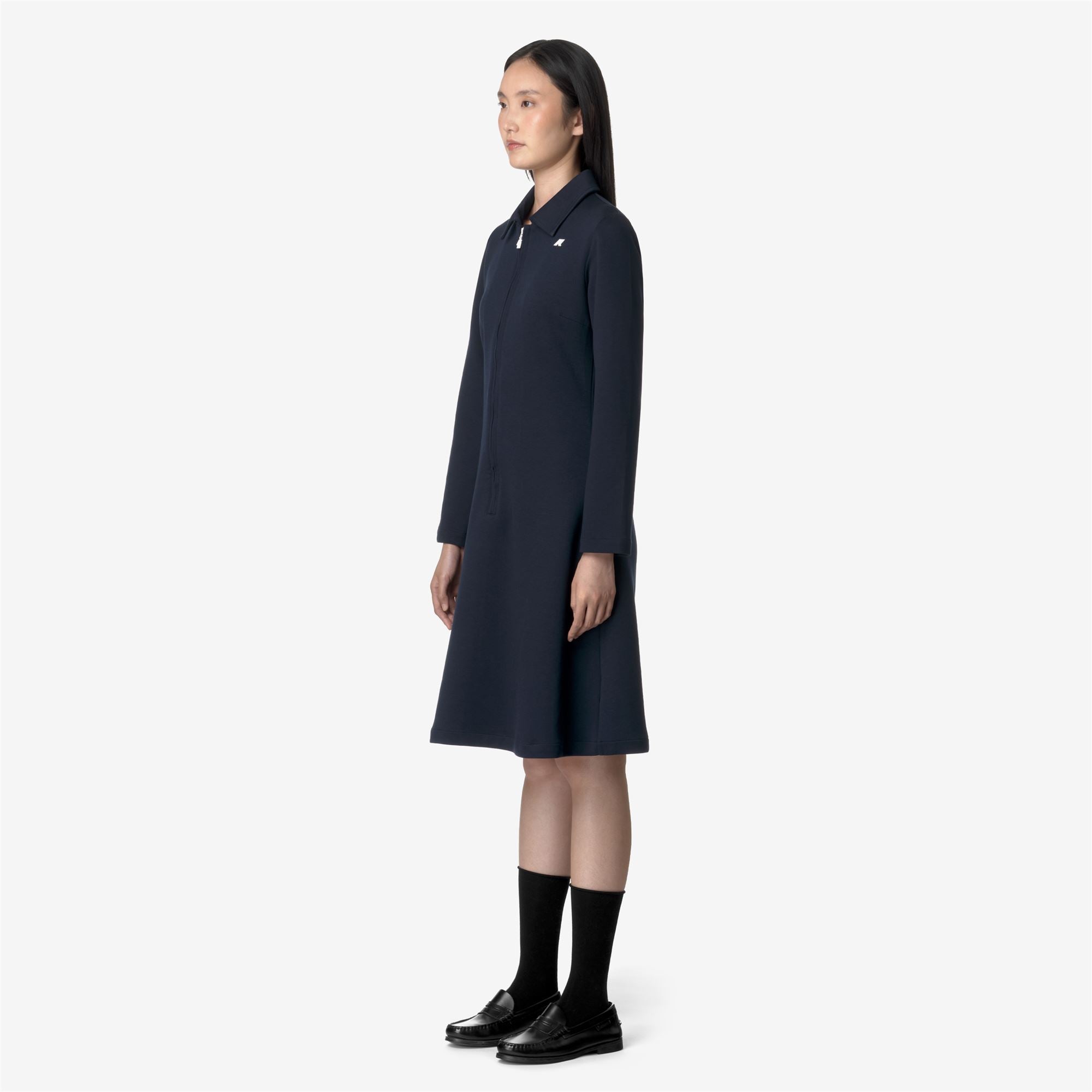 Dresses Woman ADELIE LIGHT SPACER Mid BLUE DEPTH