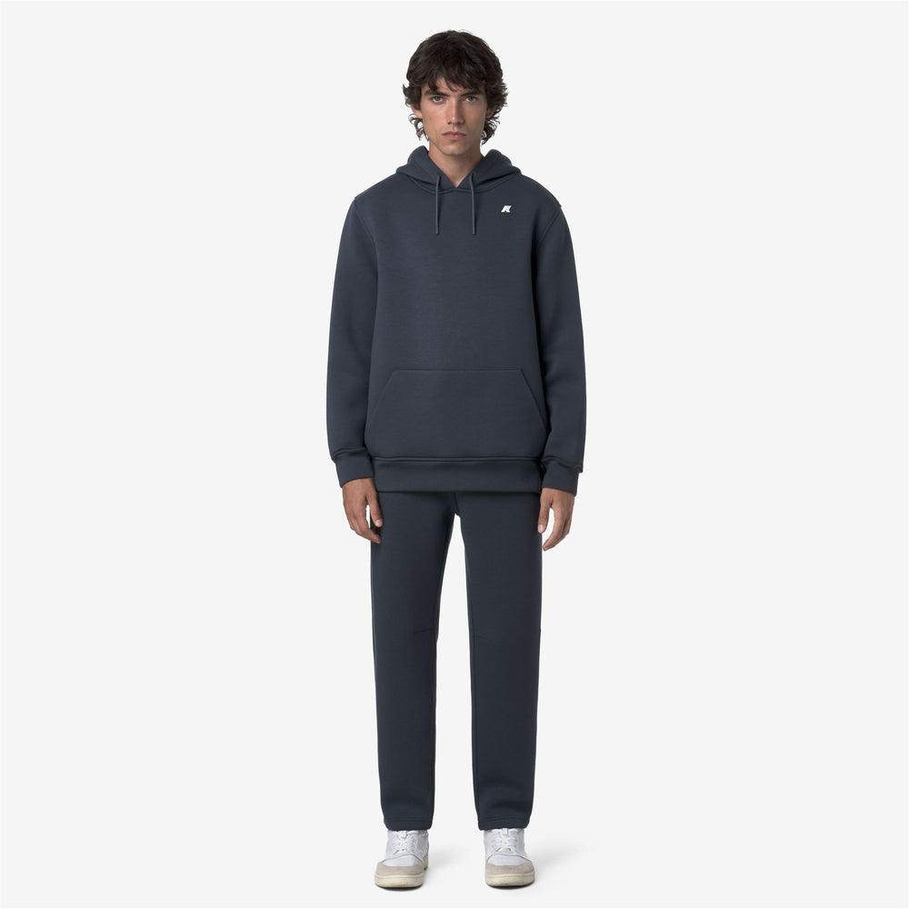 Blue Men's K-Way Sport Trousers with Elastic Waistband 02