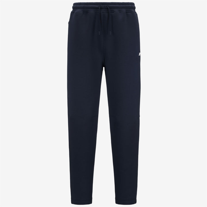 Pantalones deportivos azules para hombre con cintura elástica y puños acanalados 1