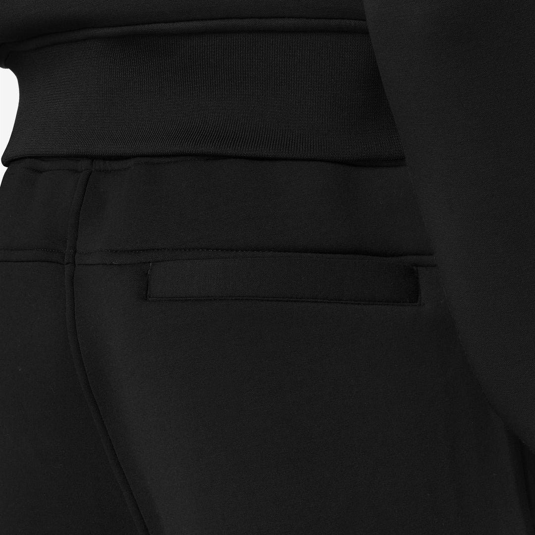 Pantalones deportivos negros y grises para hombre con cintura elástica y puños main