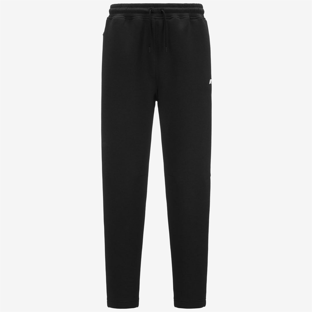 Black Grey Men's Sporty Jogging Pants with Elastic Waist and Cuffs main