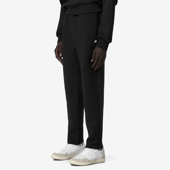 Black Grey Men's Sporty Jogging Pants with Elastic Waist and Cuffs 4