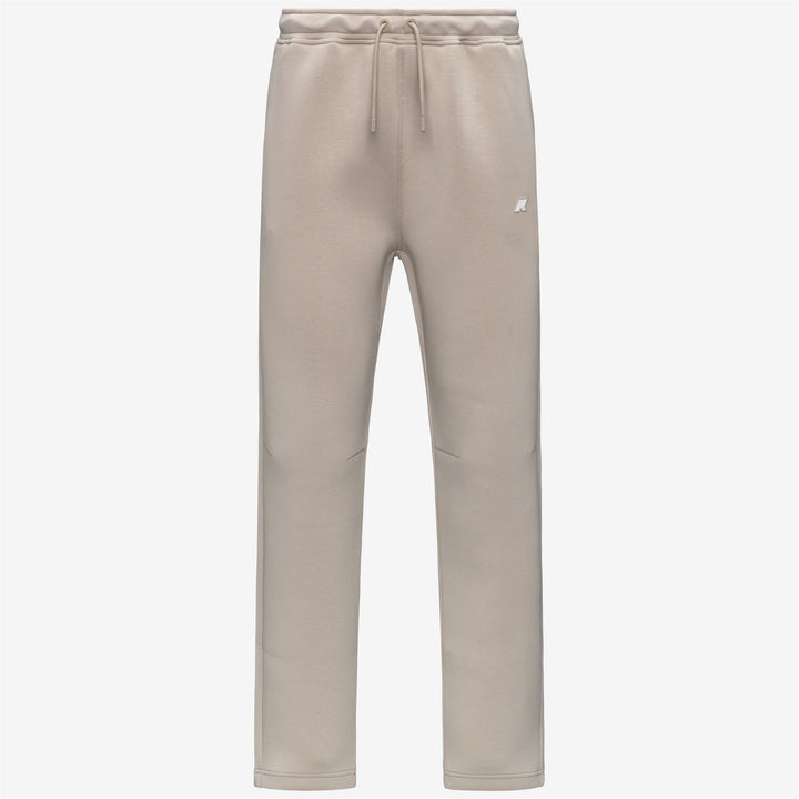 Beige Men's Sport Trousers with Elastic Drawstring Waist 1