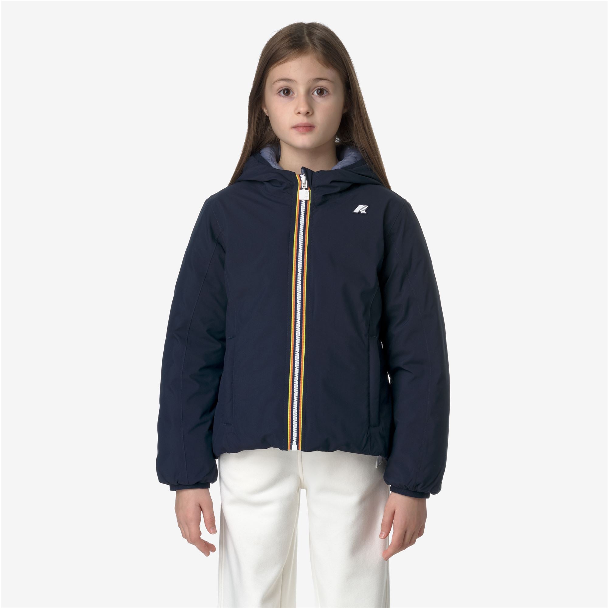 Jackets_GIRL_P. LILY ST THERMO DOUBLE_Short_Blue D-Grey Blue A - Commercial 4