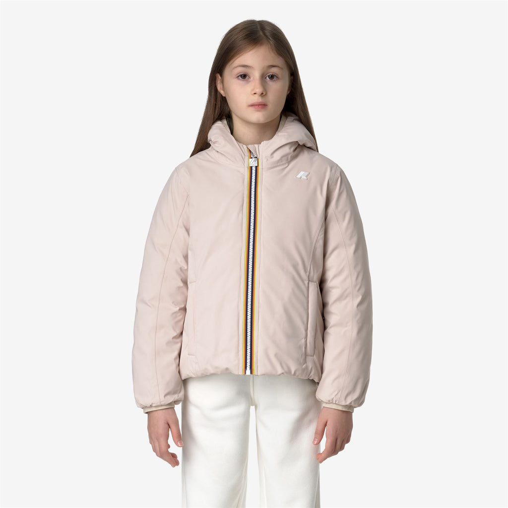 Jackets_GIRL_P. LILY ST THERMO DOUBLE_Short_Pink Tint - Green Cypress - Commercial 4