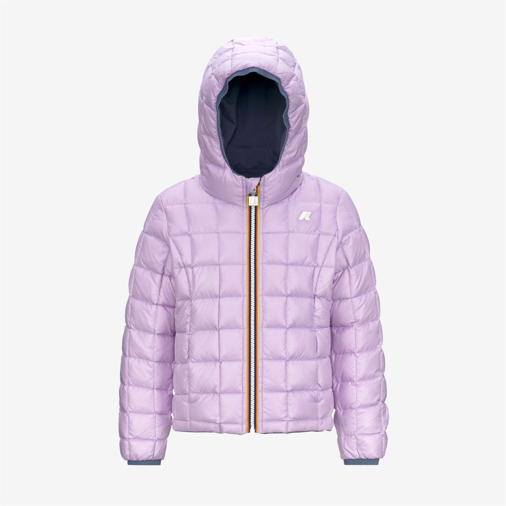 Jackets_GIRL_P. LILY ST THERMO DOUBLE_Short_Grey Blue Avio - Violet Lt Lilac - Commercial 2