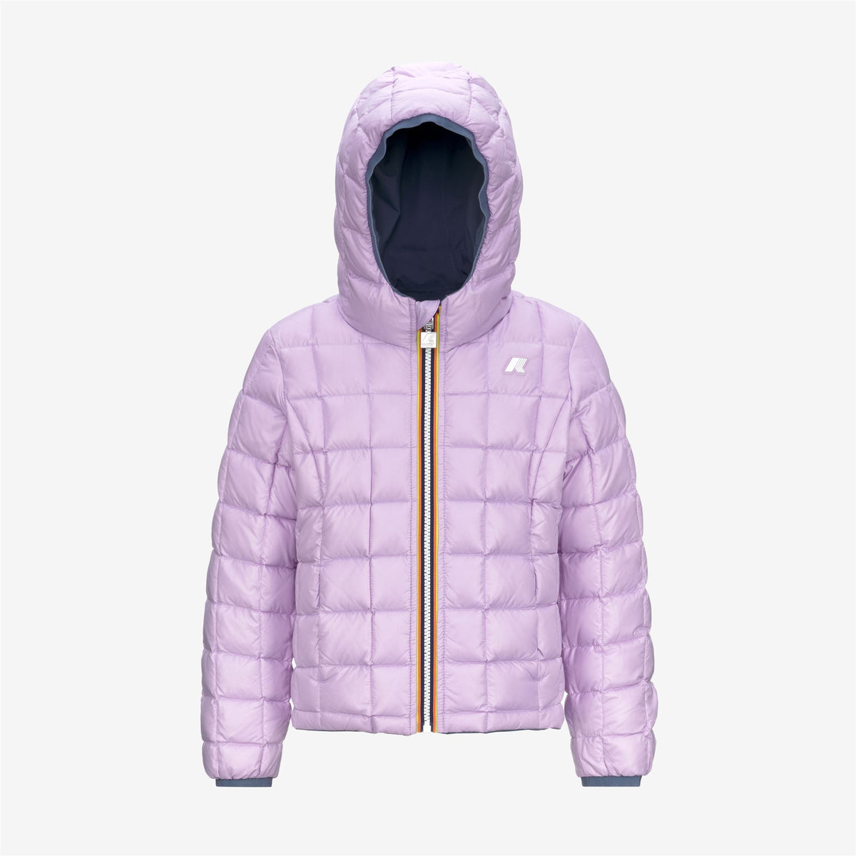 Jackets_GIRL_P. LILY ST THERMO DOUBLE_Short_Grey Blue Avio - Violet Lt Lilac - Commercial 2