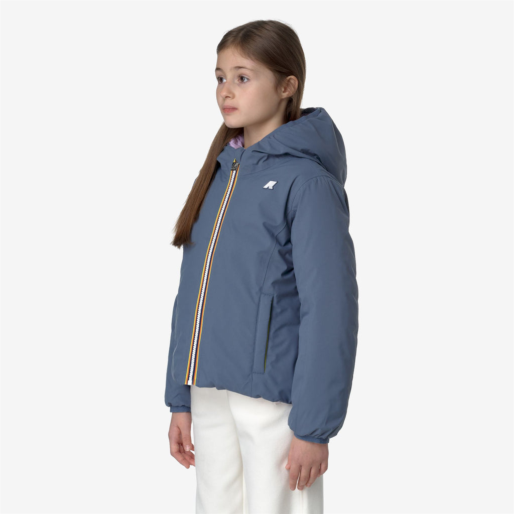 Jackets_GIRL_P. LILY ST THERMO DOUBLE_Short_Grey Blue Avio - Violet Lt Lilac - Commercial 5