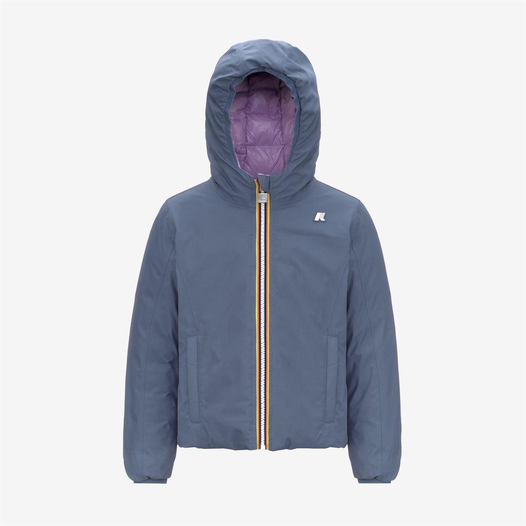 Jackets_GIRL_P. LILY ST THERMO DOUBLE_Short_Grey Blue Avio - Violet Lt Lilac - Commercial 1
