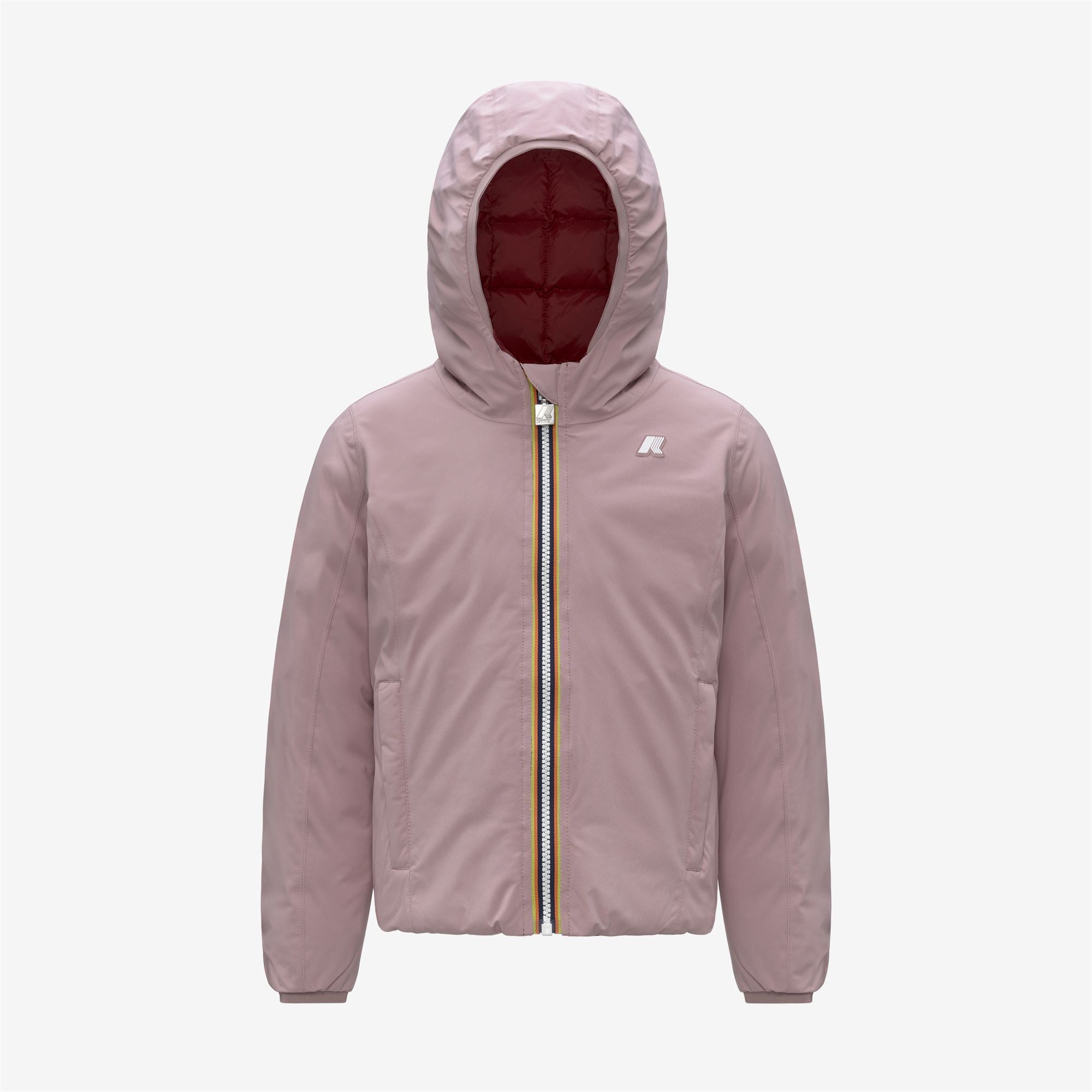 Jackets_GIRL_P. LILY ST THERMO DOUBLE_Short_Rose Pinkish - Red Syrah - Commercial 1