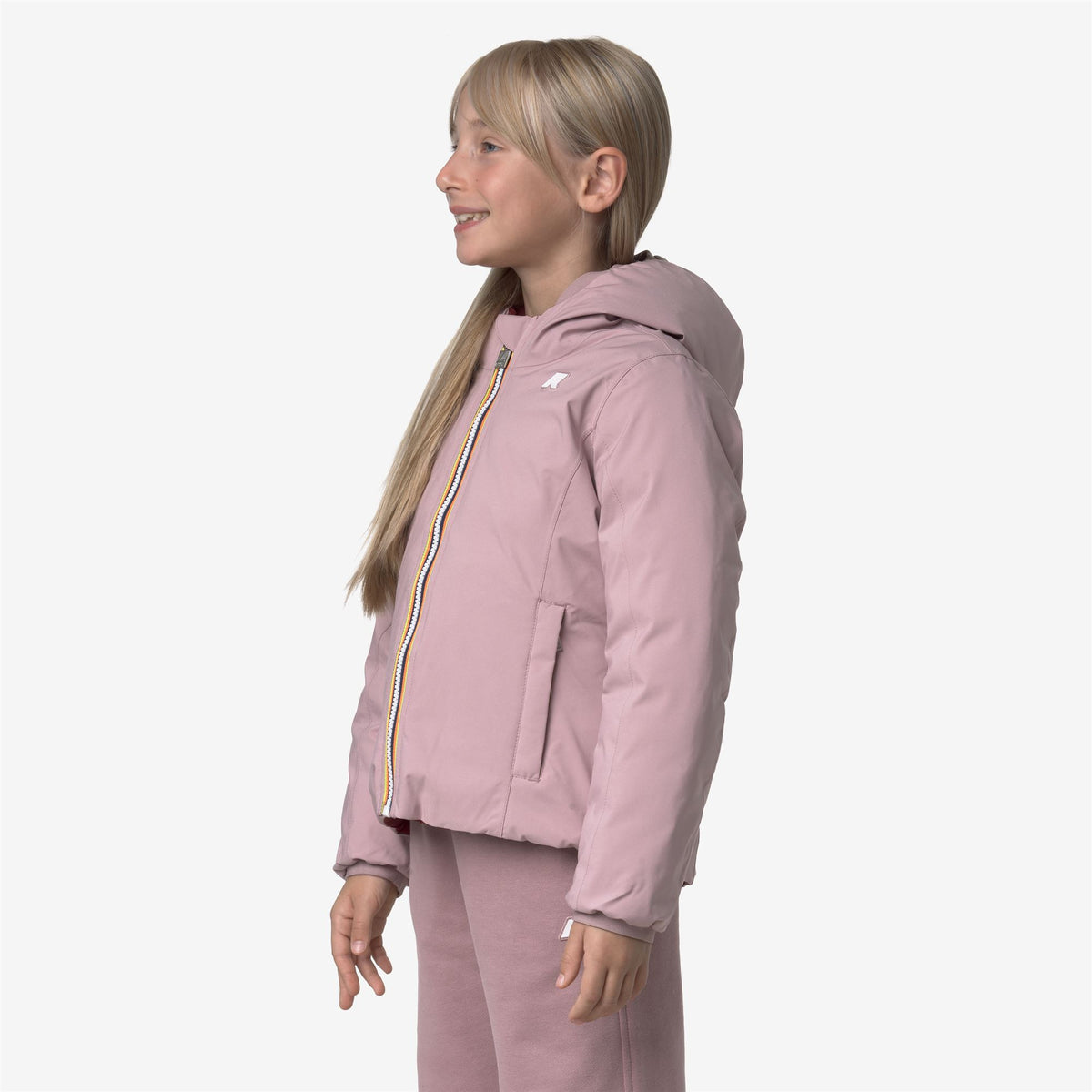 Jackets_GIRL_P. LILY ST THERMO DOUBLE_Short_Rose Pinkish - Red Syrah - Commercial 5