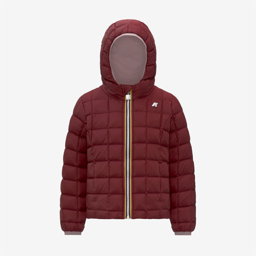 Jackets_GIRL_P. LILY ST THERMO DOUBLE_Short_Rose Pinkish - Red Syrah - Commercial 2