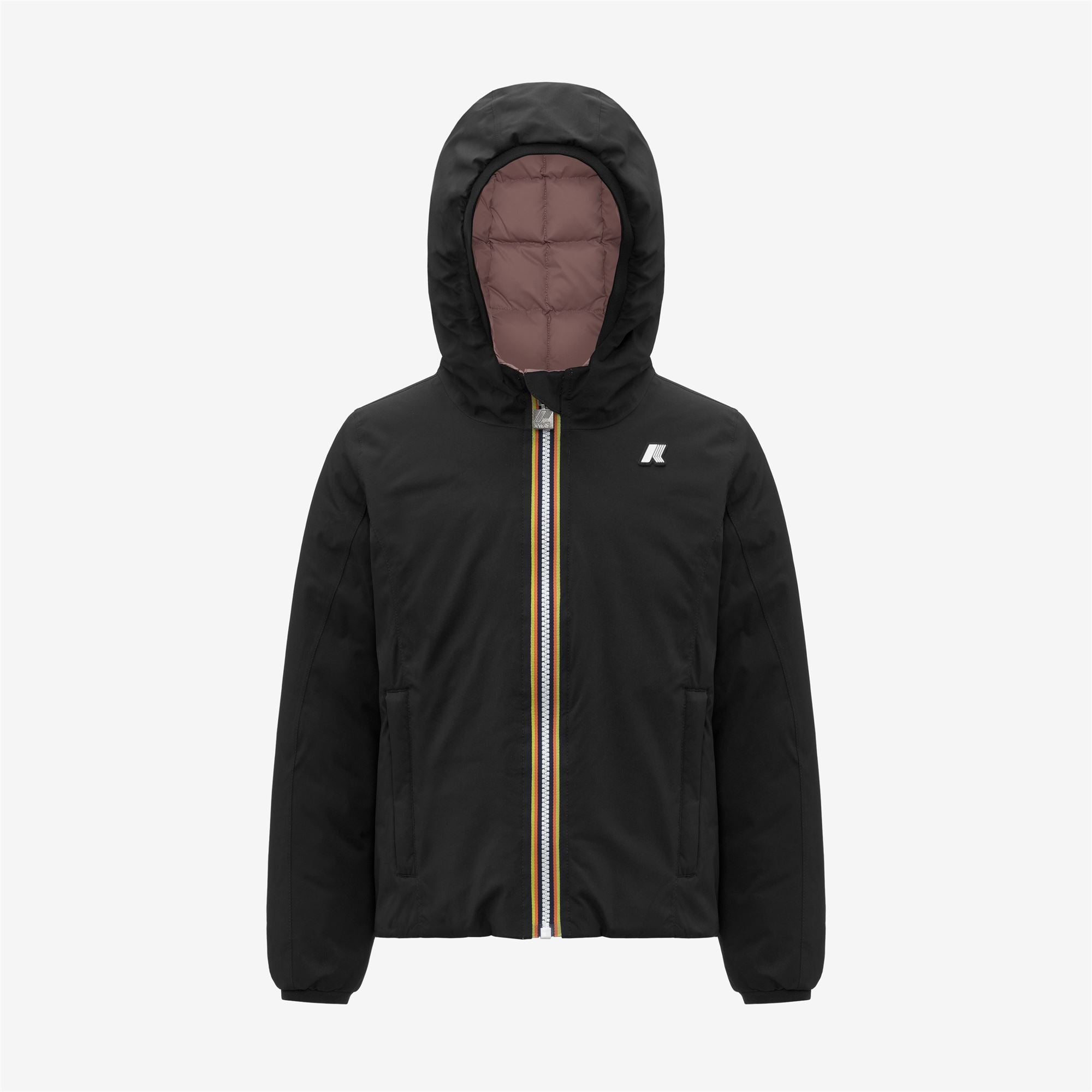 Jackets_GIRL_P. LILY ST THERMO DOUBLE_Short_Black Pure - Rose Pinkish - Commercial 1