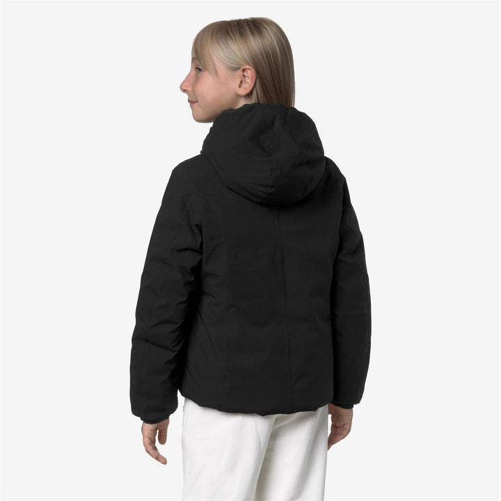 Giacca invernale reversibile nera e rosa per bambine con isolamento PrimaLoft 6