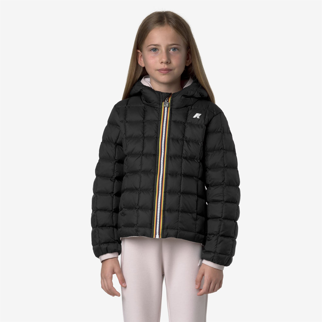 Giacca invernale reversibile isolante grigia per bambina main