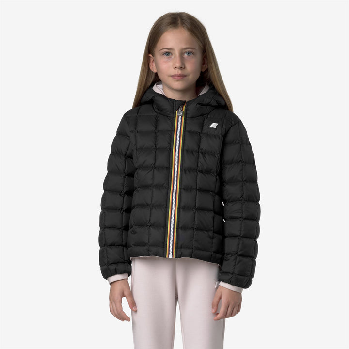 Giacca invernale reversibile isolante grigia per bambina 3
