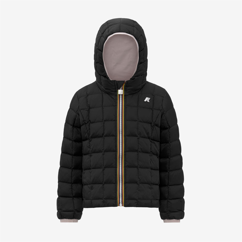 Giacca invernale reversibile isolante grigia per bambina 02