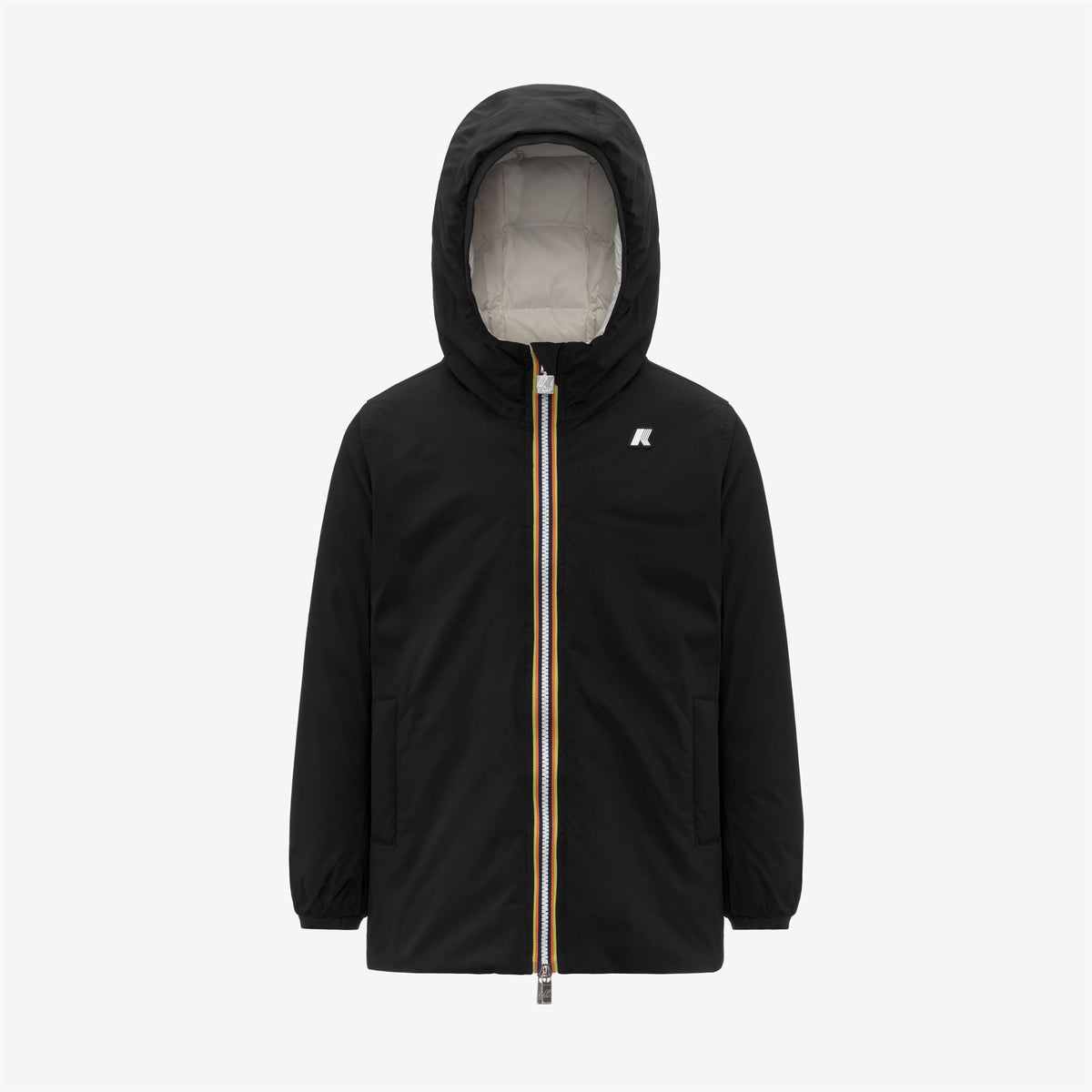 Jackets_GIRL_P. SOPHIE ST THERMO DOUBLE_Mid_Black Pure - White Gardenia - Commercial 1