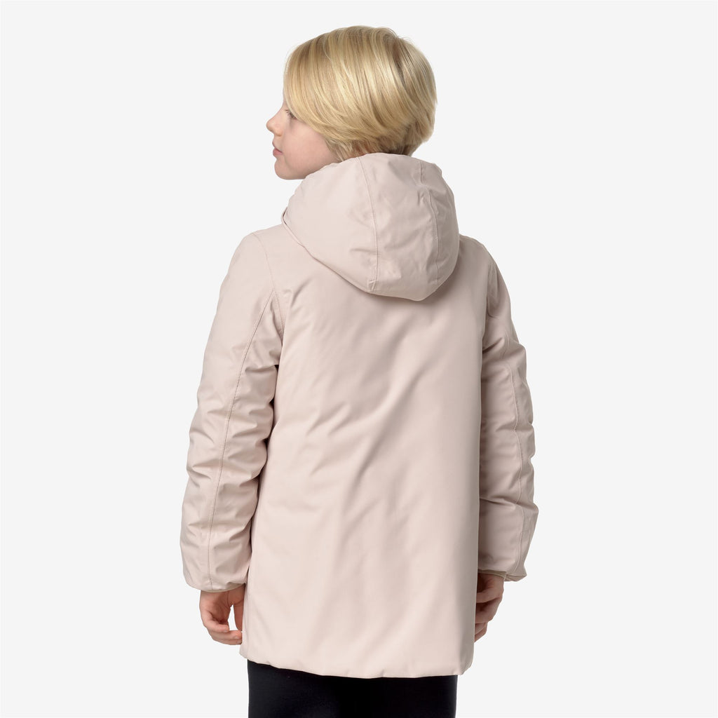 Jackets_GIRL_P. SOPHIE ST THERMO DOUBLE_Mid_Pink Tint - Green Cypress - Commercial 6