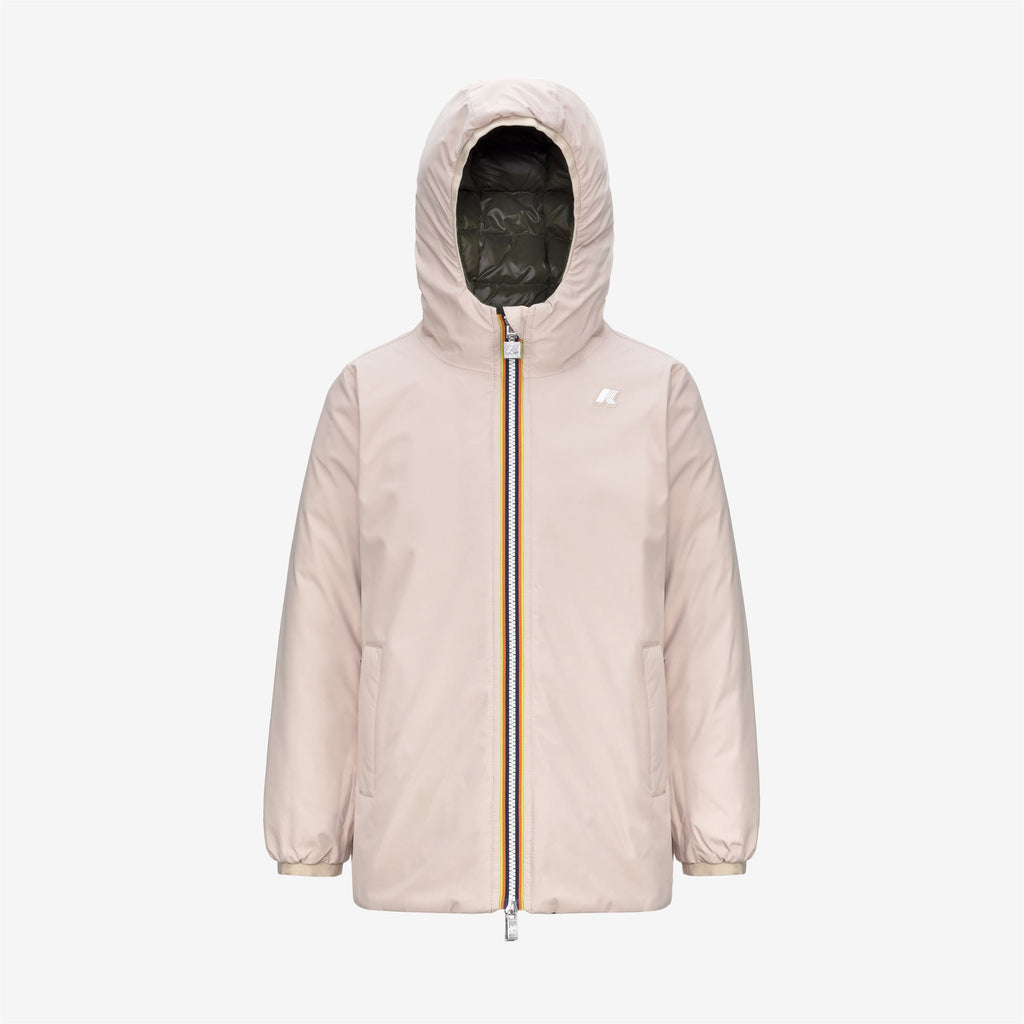 Jackets_GIRL_P. SOPHIE ST THERMO DOUBLE_Mid_Pink Tint - Green Cypress - Commercial 1