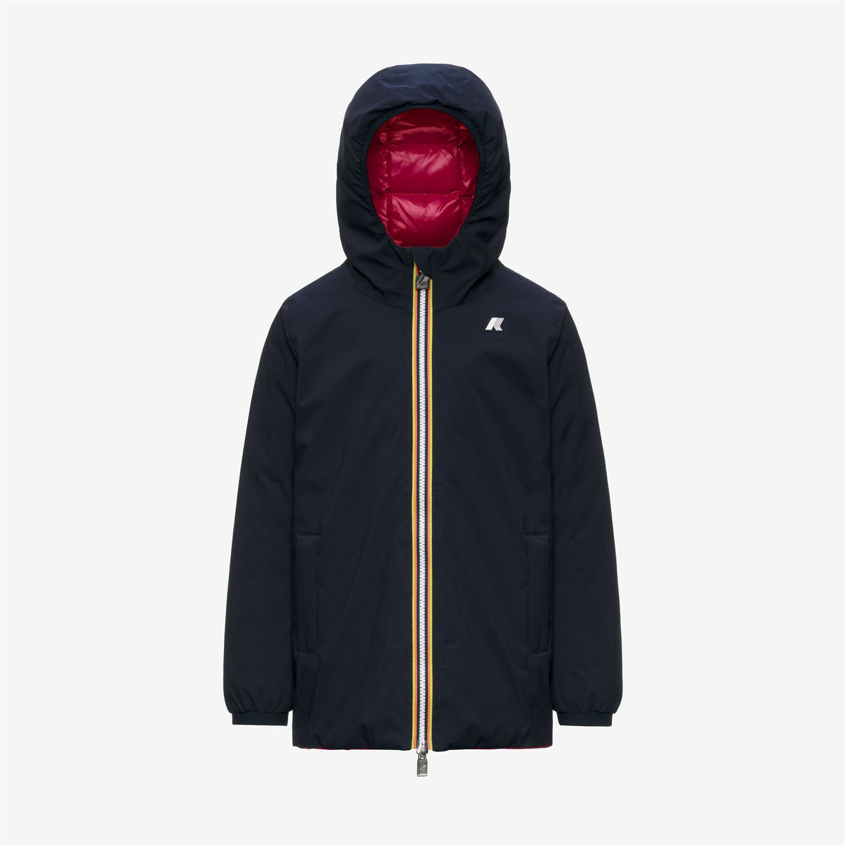 Jackets_GIRL_P. SOPHIE ST THERMO DOUBLE_Mid_Blue Depth - Red Cerise - Commercial 1