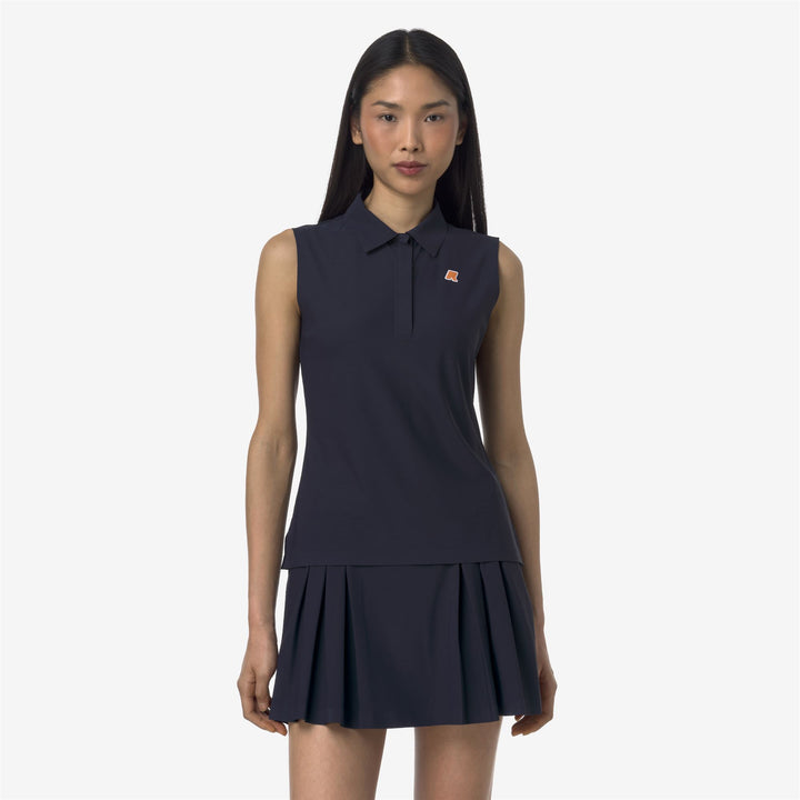 Polo da Golf Donna Blu Profondo per Prestazioni Attive 4