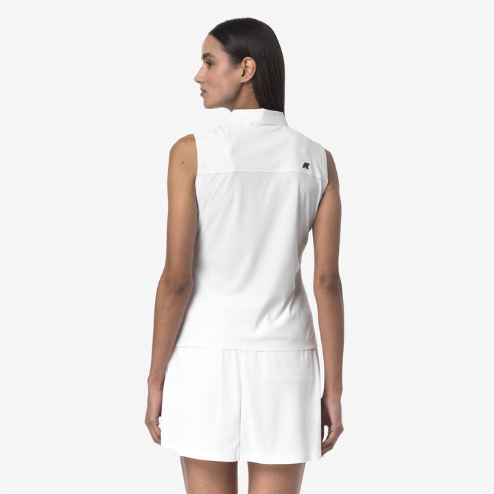Bright White Women's Golf Polo Shirt with Stretch Fabric 6