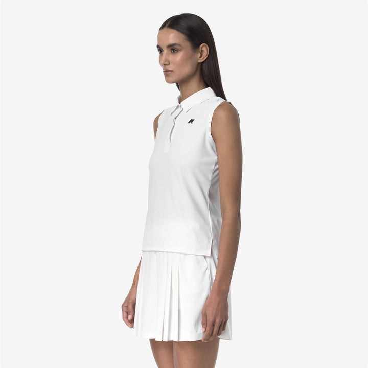 Bright White Women's Golf Polo Shirt with Stretch Fabric 2