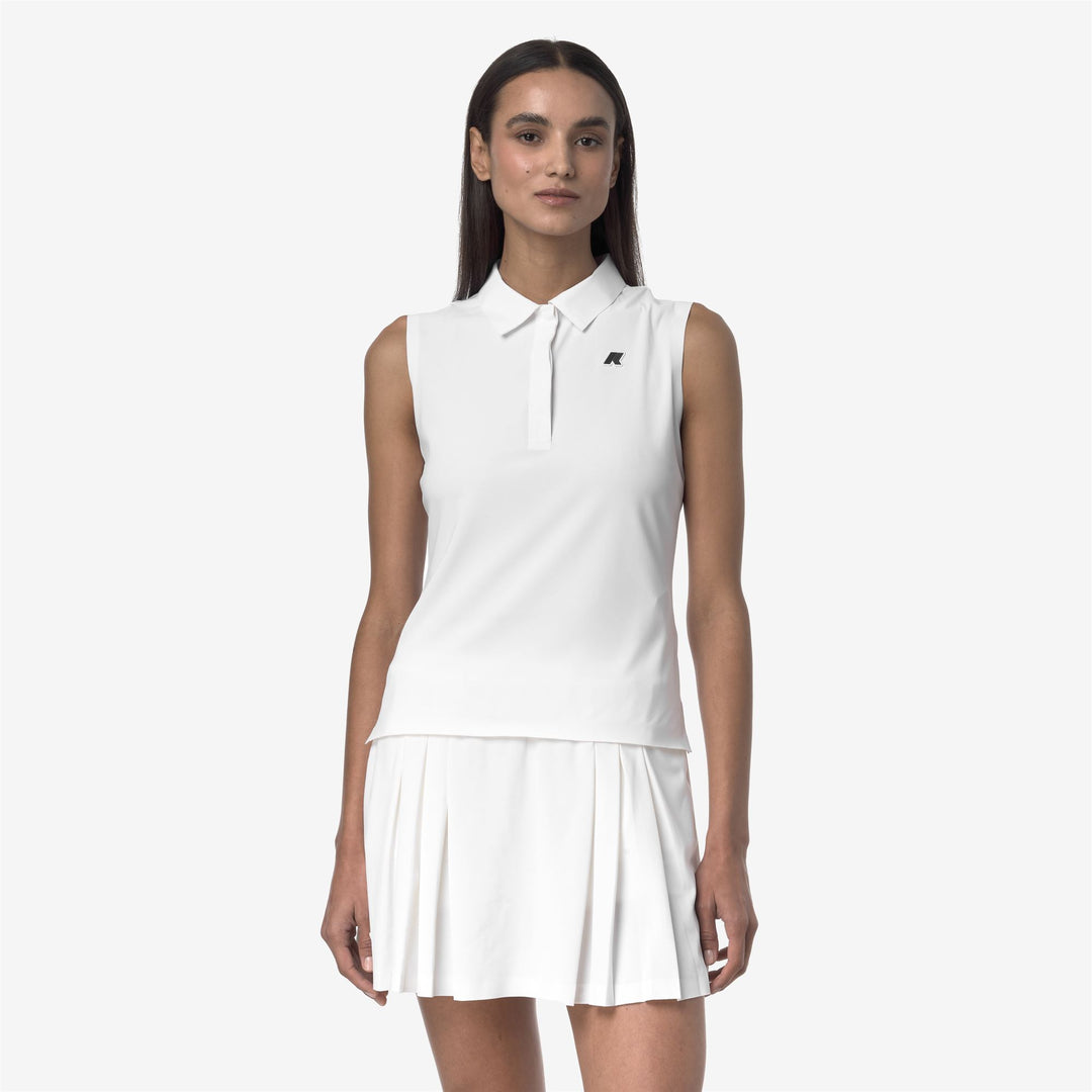 Bright White Women's Golf Polo Shirt with Stretch Fabric main