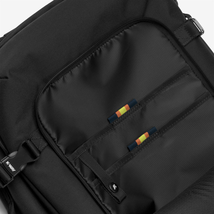 Zaino da viaggio unisex nero con custodia imbottita per laptop 3