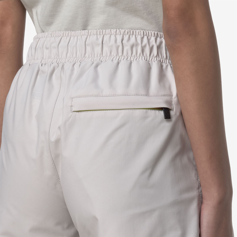 Beige Grey Unisex Packable Sport Shorts for City Leisure 02