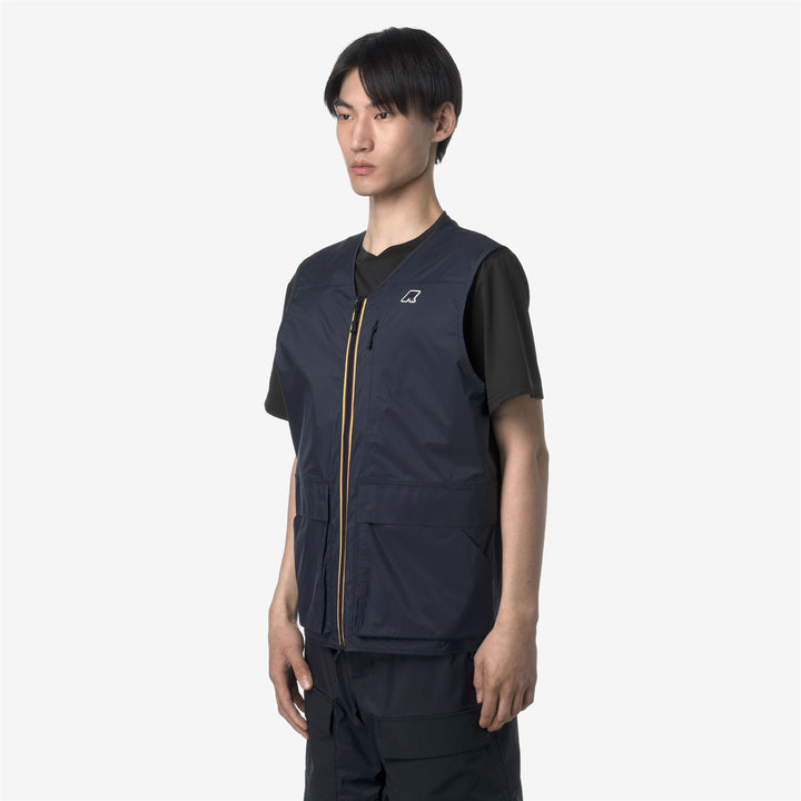 Blue Unisex Outdoor Hiking Vest with Breathable Waterproof Fabric 4