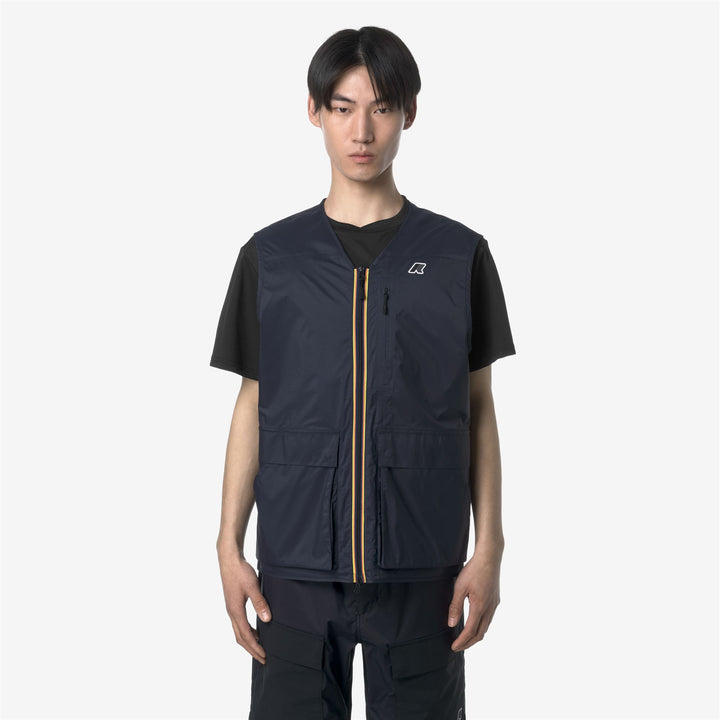 Blue Unisex Outdoor Hiking Vest with Breathable Waterproof Fabric 3