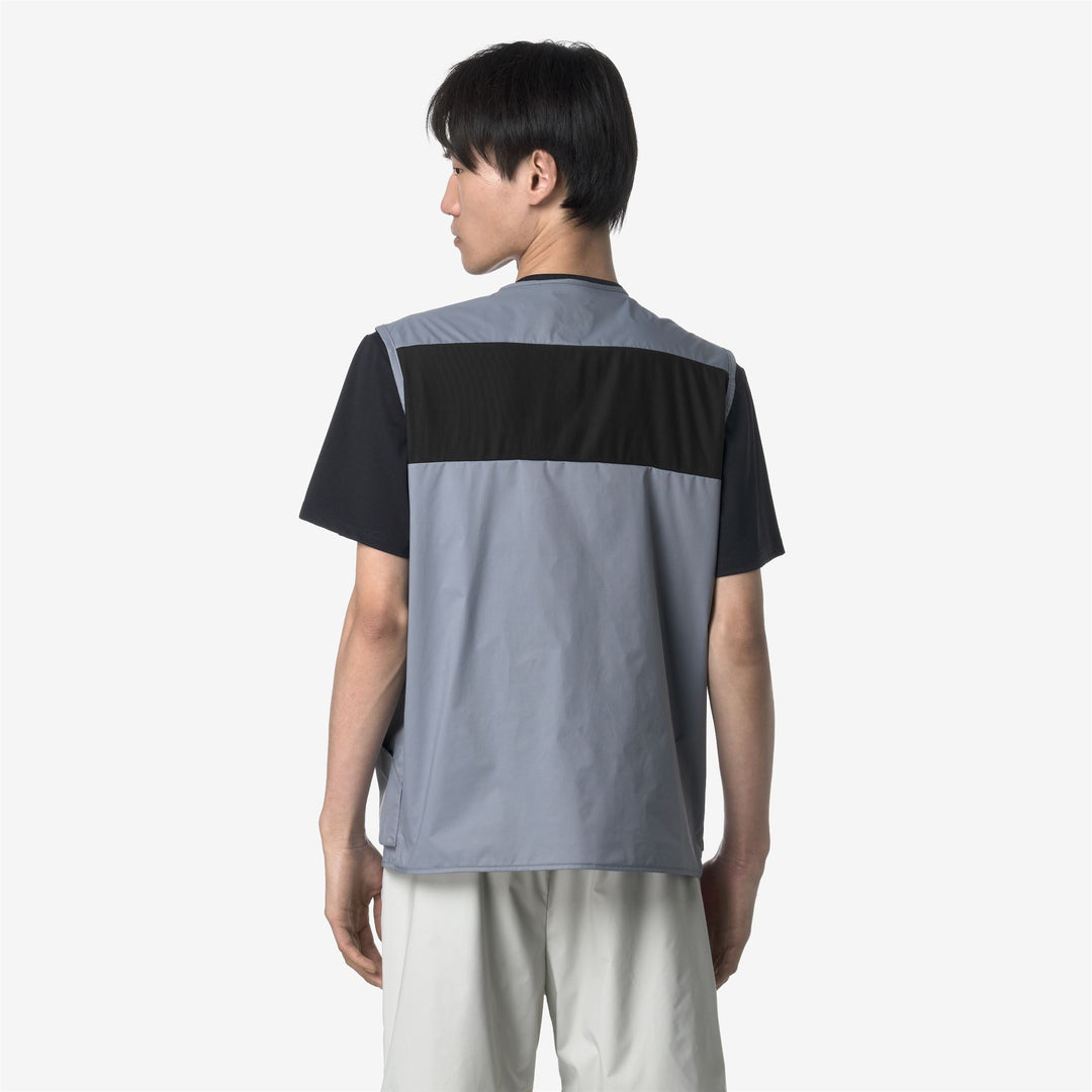 Grey Blue Unisex Outdoor Hiking Vest with Breathable Waterproof Fabric main