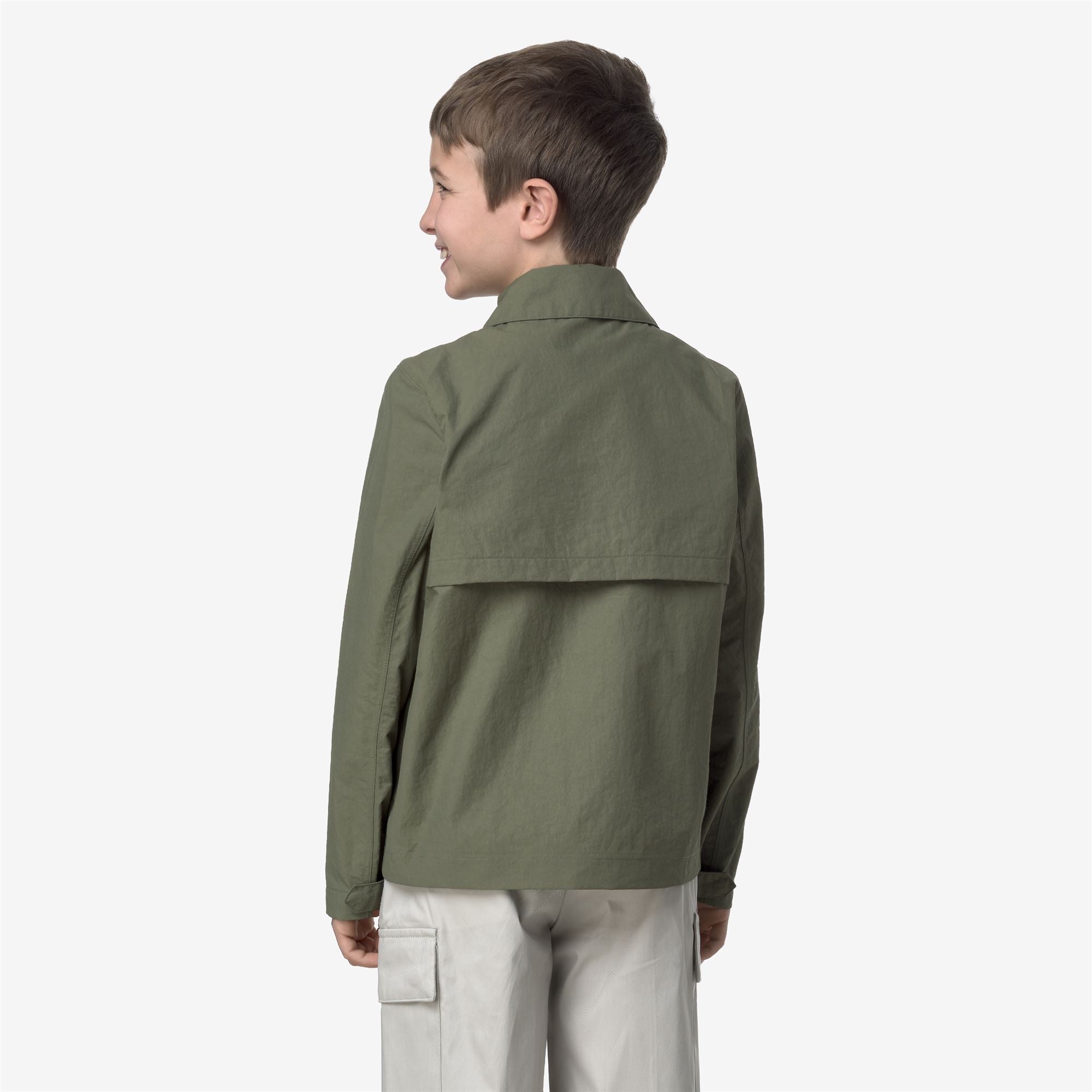 Jackets_BOY_P. BROEN COTTON NYLON_Mid_Green Lichen - Commercial 6