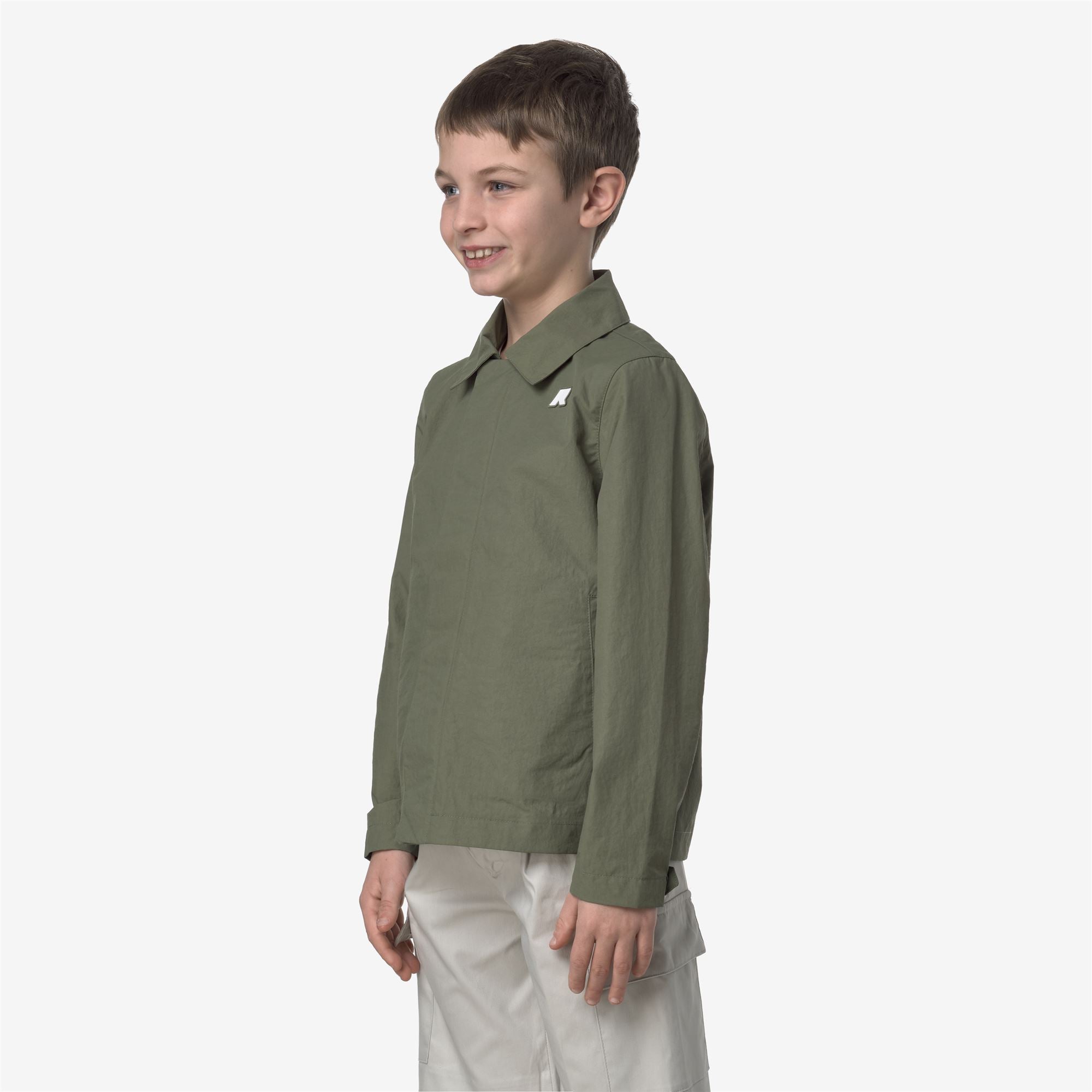 Jackets_BOY_P. BROEN COTTON NYLON_Mid_Green Lichen - Commercial 5